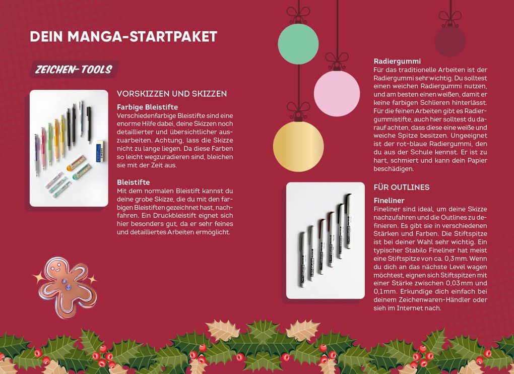 Weitere Ansicht: Adventskalender-Kartenset: Manga Christmas Countdown