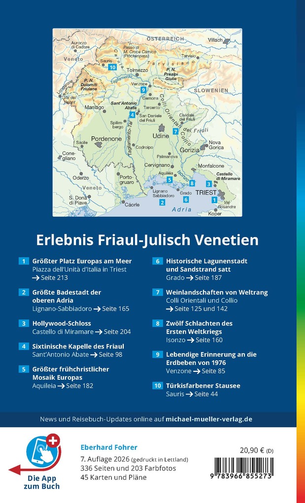 Weitere Ansicht: MICHAEL MÜLLER Reiseführer Friaul-Julisch Venetien | Eberhard Fohrer