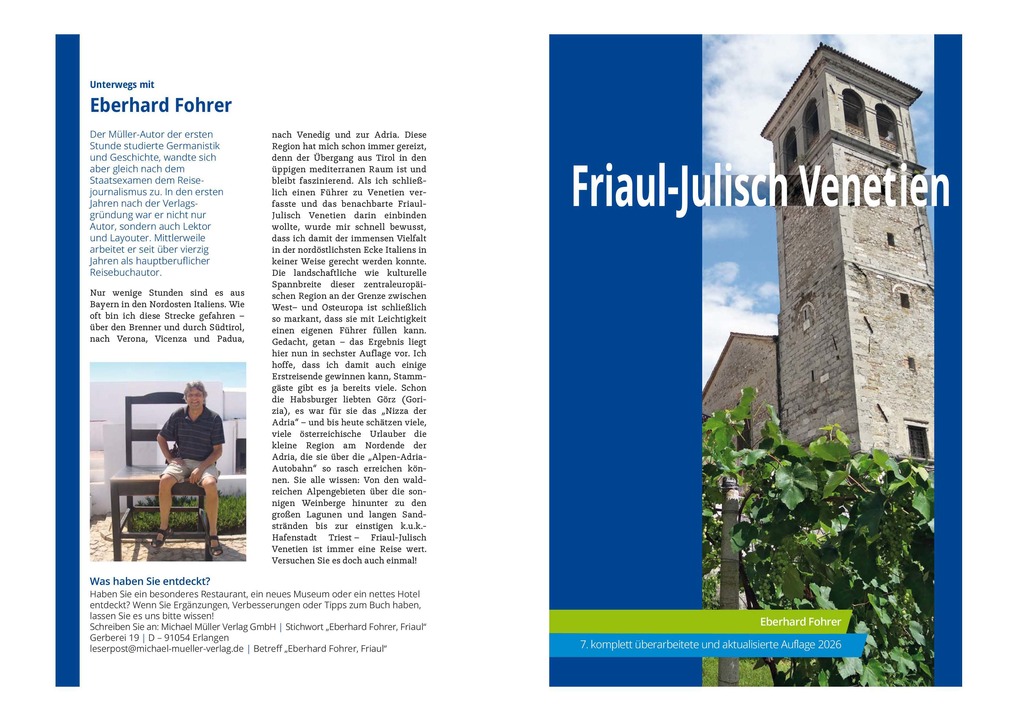 Weitere Ansicht: MICHAEL MÜLLER Reiseführer Friaul-Julisch Venetien | Eberhard Fohrer