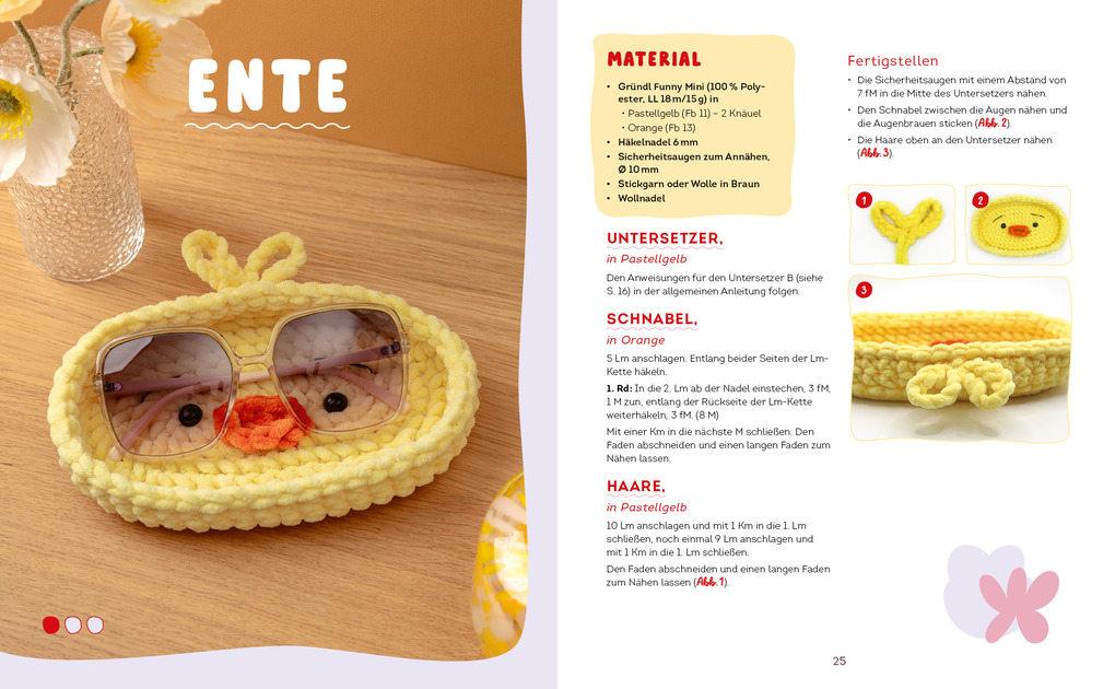 Weitere Ansicht: Brillies häkeln: Niedliche Amigurumi-Brillenhalter | Für Lese- und Sonnenbrillen | Elham Ghasemi