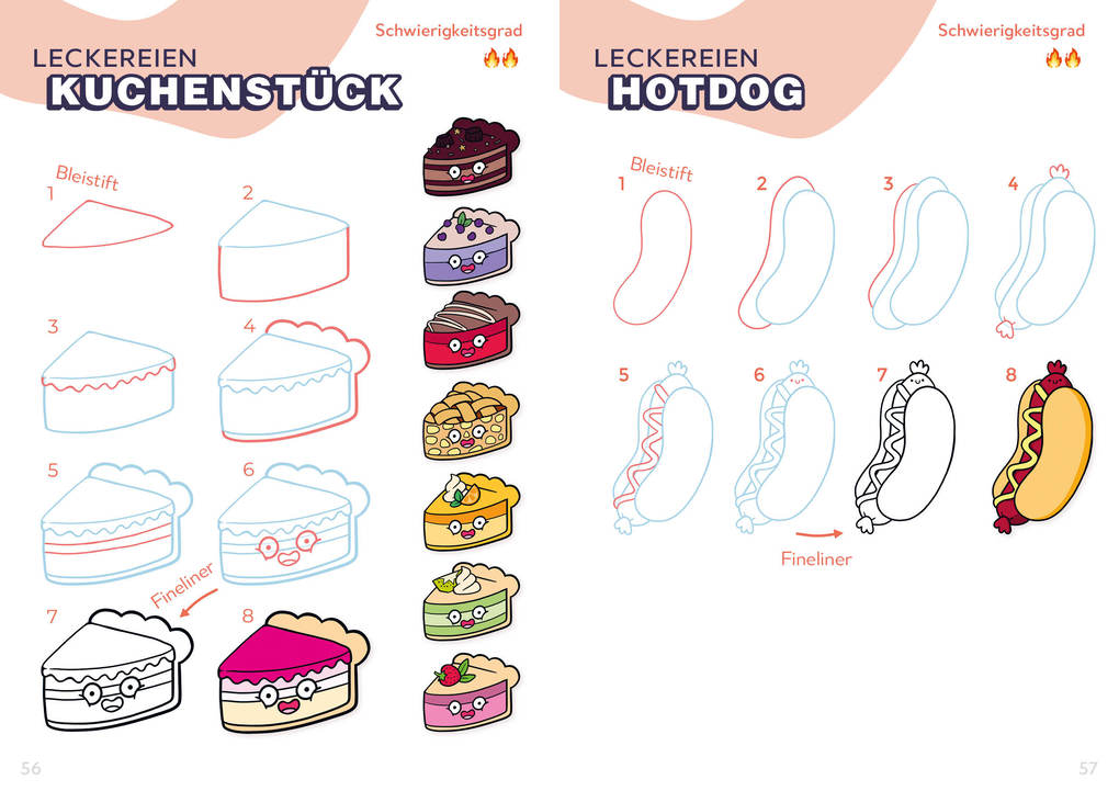 Weitere Ansicht: Die Kawaii-Zeichenschule - Super süß zeichnen | Leon Römer