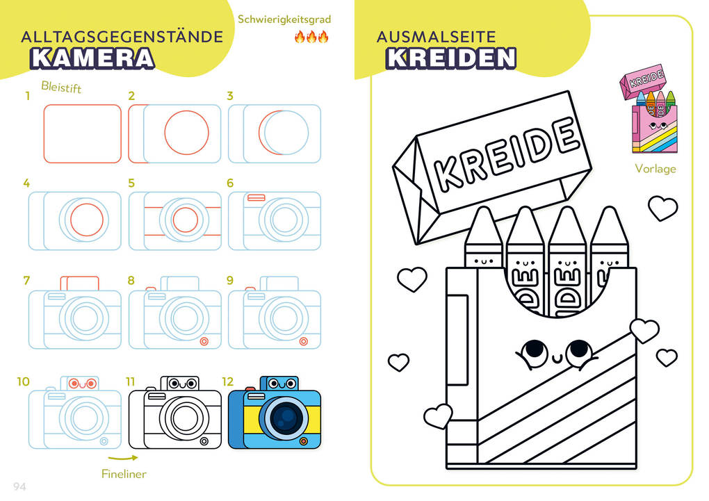 Weitere Ansicht: Die Kawaii-Zeichenschule - Super süß zeichnen | Leon Römer