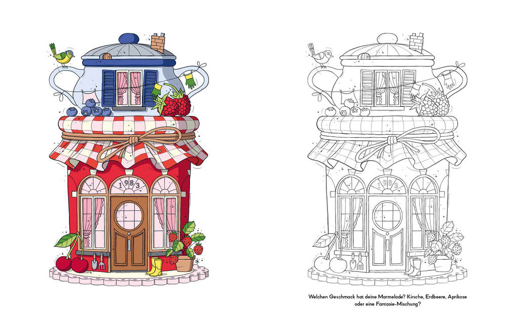 Weitere Ansicht: Zauberhafte Häuser zum Ausmalen | Carla Kamphuis