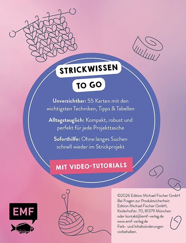 Weitere Ansicht: 55 x stricken - Profi-Hacks und Tricks | Dein Kartenset von maschenfein | Marisa Nöldeke
