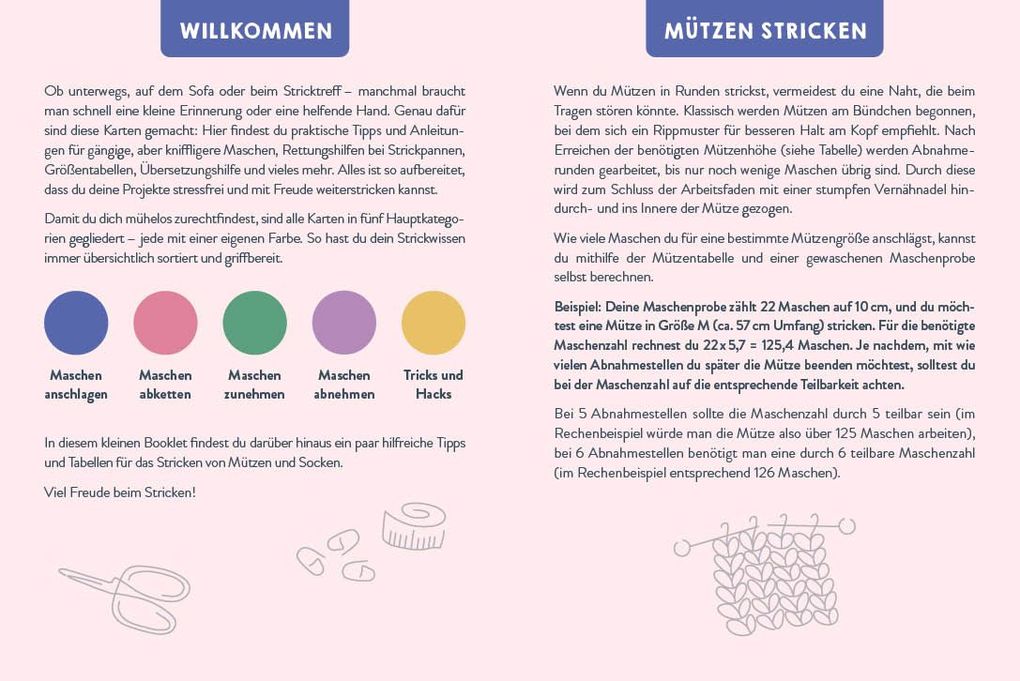Weitere Ansicht: 55 x stricken - Profi-Hacks und Tricks | Dein Kartenset von maschenfein | Marisa Nöldeke