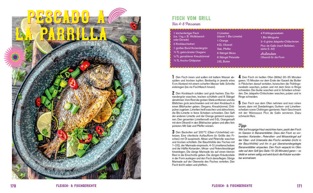 Weitere Ansicht: Fiesta - Das Mexiko-Kochbuch - mit edler Ausstattung und Farbschnitt | Tanja Dusy