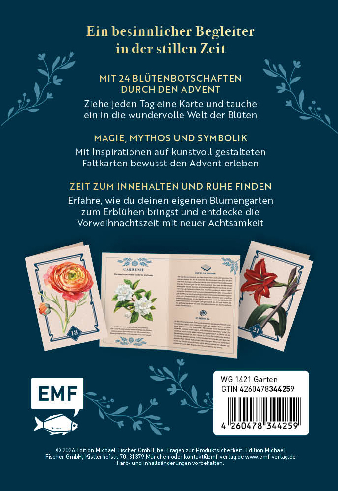 Weitere Ansicht: Adventskalender-Kartenset: Blütenwunder