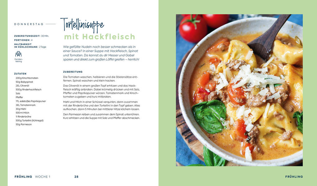 Weitere Ansicht: Stressfrei kochen mit Wochenplänen | Steffi Sinzenich