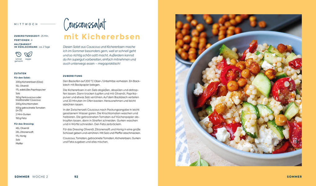Weitere Ansicht: Stressfrei kochen mit Wochenplänen | Steffi Sinzenich