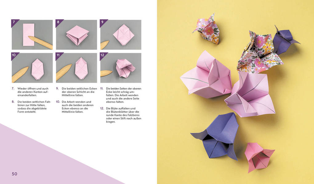 Weitere Ansicht: Origami-Flowers - Wunderschöne Blüten zum Dekorieren & Verschenken | Eva Maria Berg