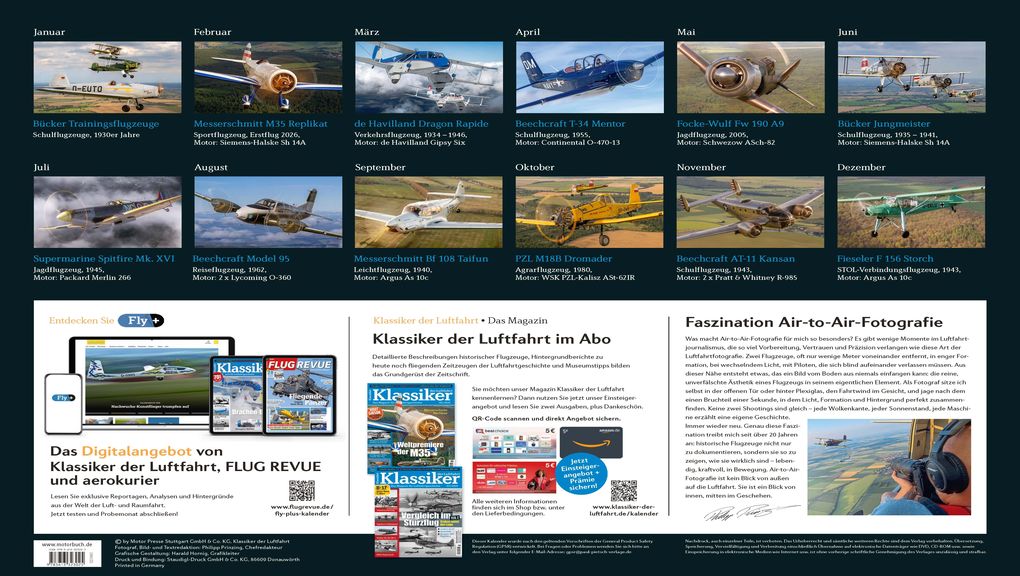 Weitere Ansicht: Klassiker der Luftfahrt Kalender 2027