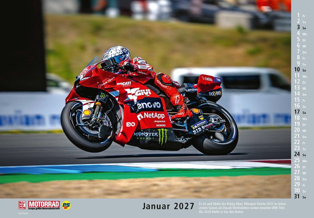 Weitere Ansicht: Motorrad Kalender 2027