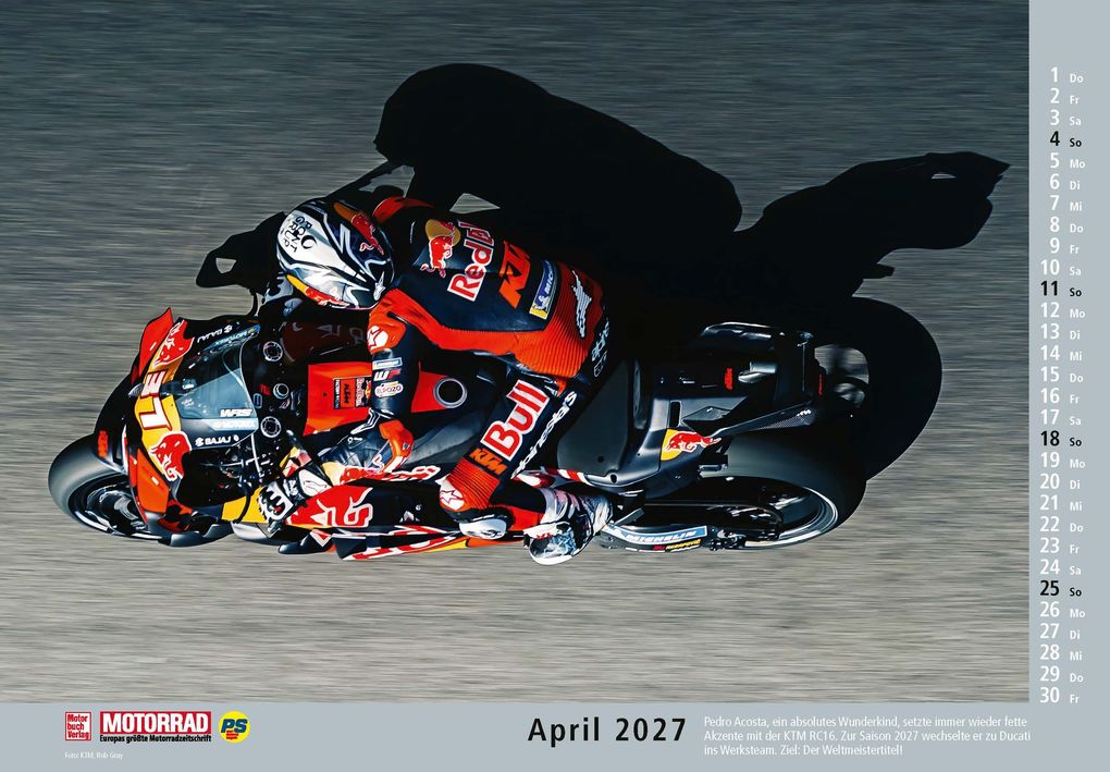 Weitere Ansicht: Motorrad Kalender 2027