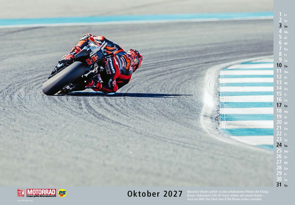 Weitere Ansicht: Motorrad Kalender 2027