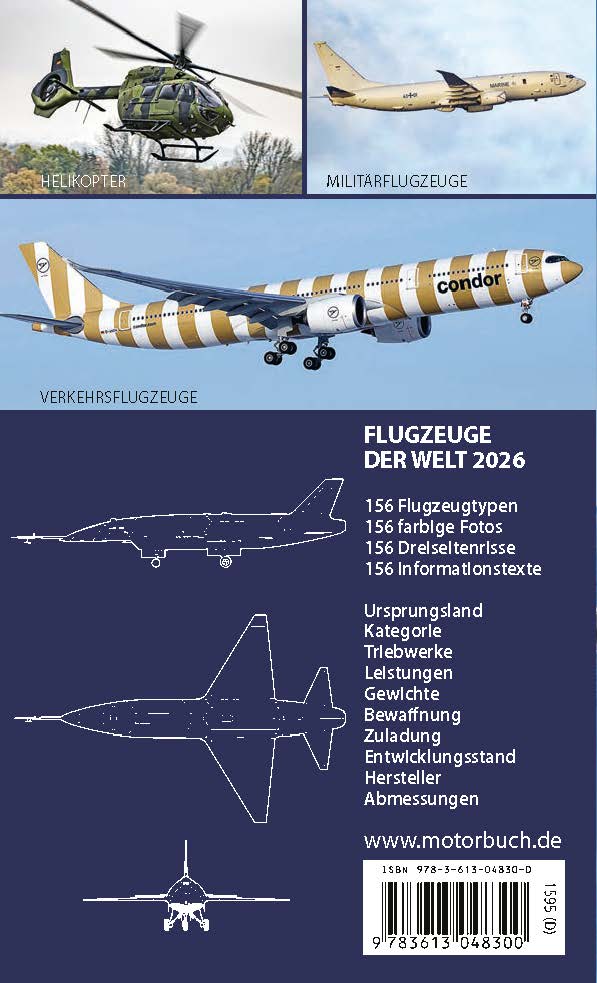 Weitere Ansicht: Flugzeuge der Welt 2026 | Claudio Müller