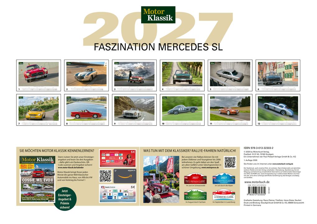 Weitere Ansicht: Motor Klassik Kalender 2027