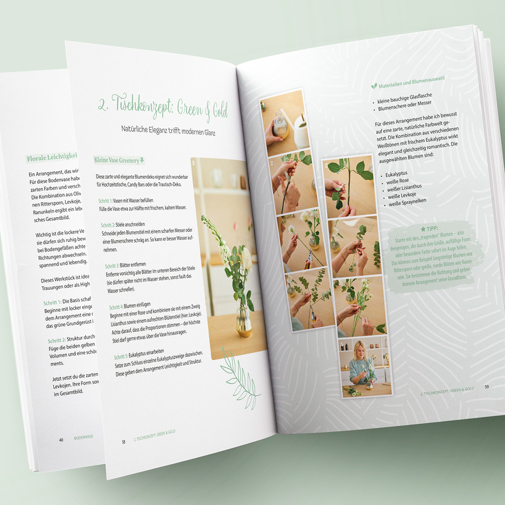 Weitere Ansicht: Deine DIY-Traumhochzeit: Von Boho bis Klassik - Zauberhafte Floristik-Ideen für jeden Stil und jedes Budget | Regina Hermann