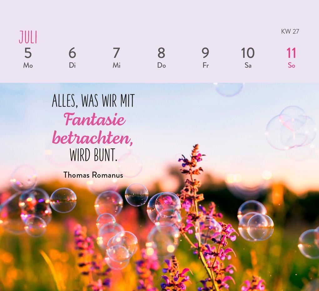 Weitere Ansicht: Mini-Wochenkalender 2027: Herzenswünsche für dich