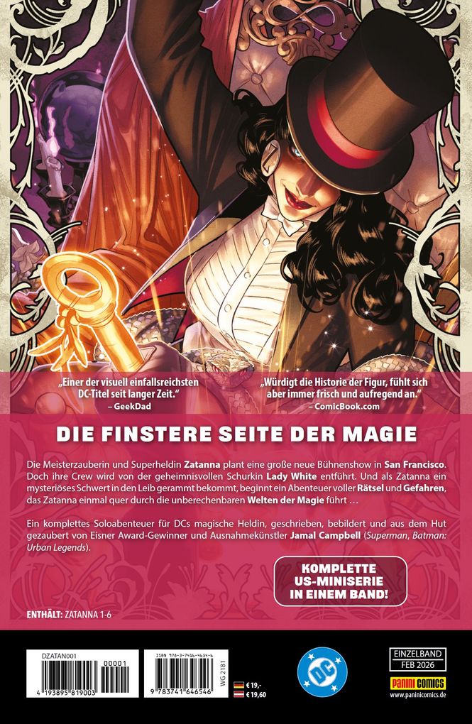 Weitere Ansicht: Zatanna | Jamal Campbell