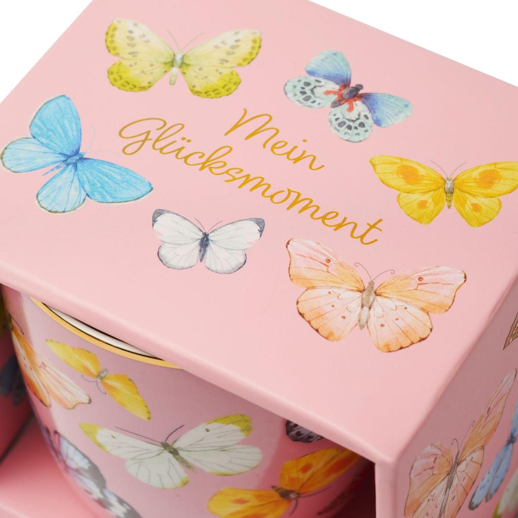 Weitere Ansicht: Blütenträume Kaffeebecher "Mein Glücksmoment", 350 ml