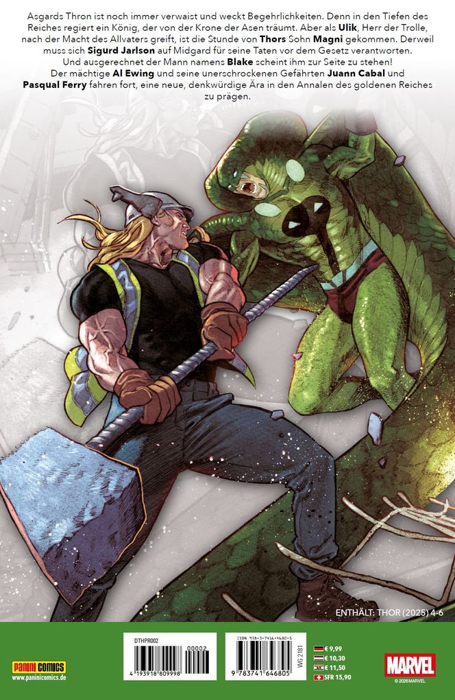 Weitere Ansicht: Der sterbliche Thor | Al Ewing, Pasqual Ferry, Juann Cabal