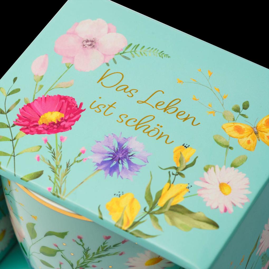 Weitere Ansicht: Blütenträume Kaffeebecher "Das Leben ist schön", 350 ml