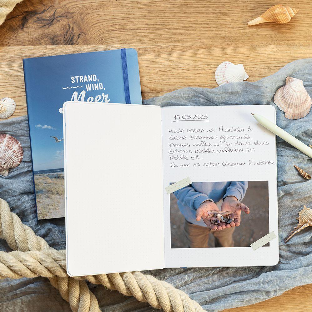 Weitere Ansicht: Notizbuch Strand Wind Meer