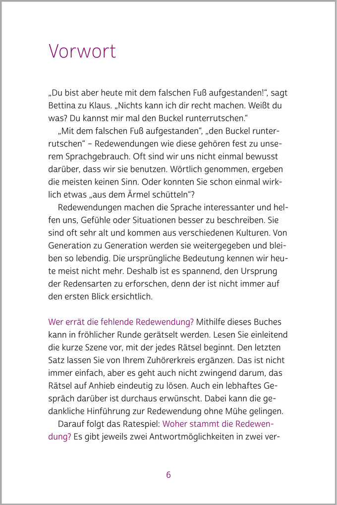 Weitere Ansicht: Rätselbuch der Redewendungen | Silke Hubrig