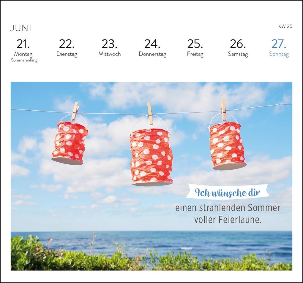 Weitere Ansicht: Postkartenkalender 2027: Was ich dir wünsche für jeden Tag