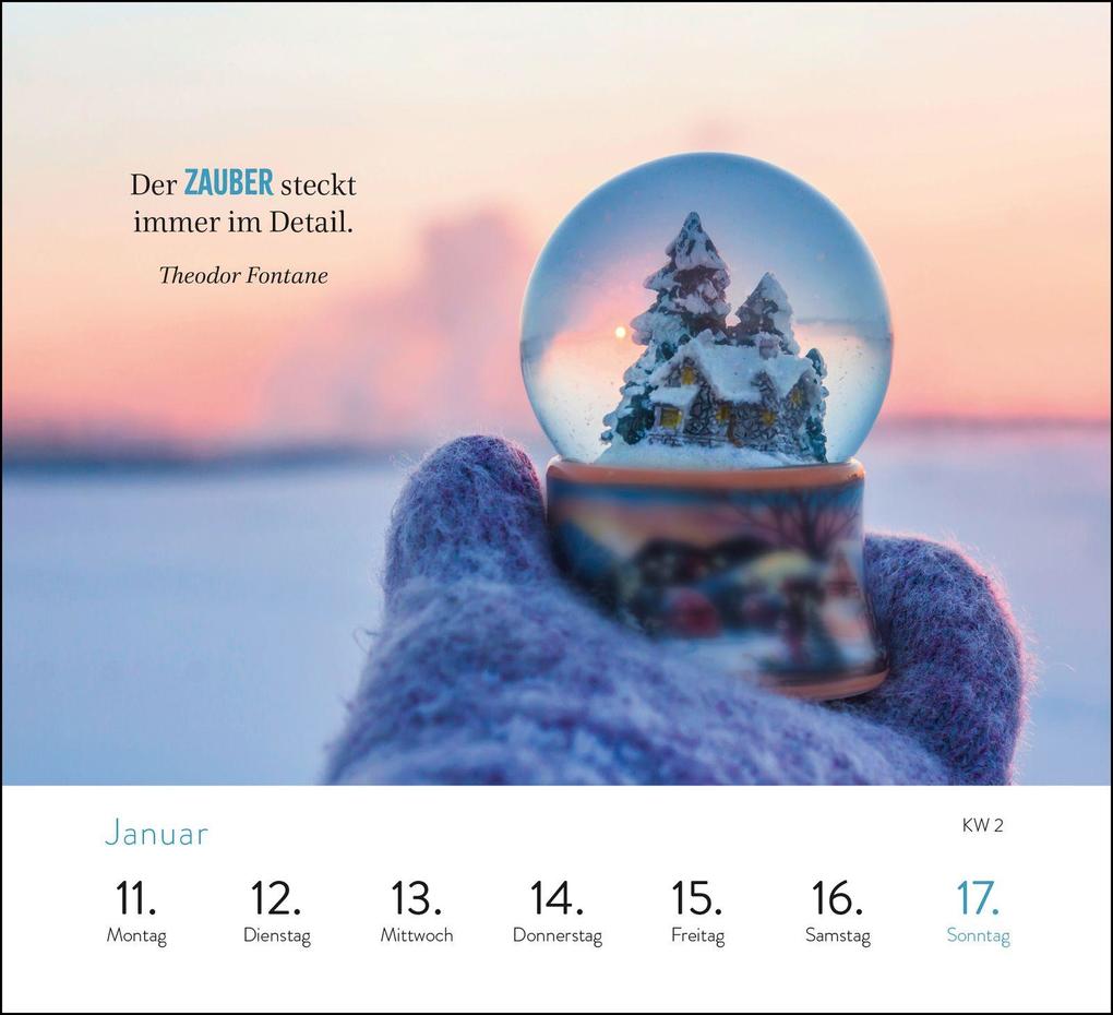 Weitere Ansicht: Wochenkalender 2027: Glücksmomente für jeden Tag