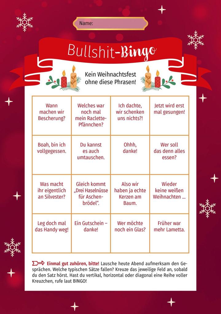 Weitere Ansicht: Weihnachts-Bingo | Julia Buck