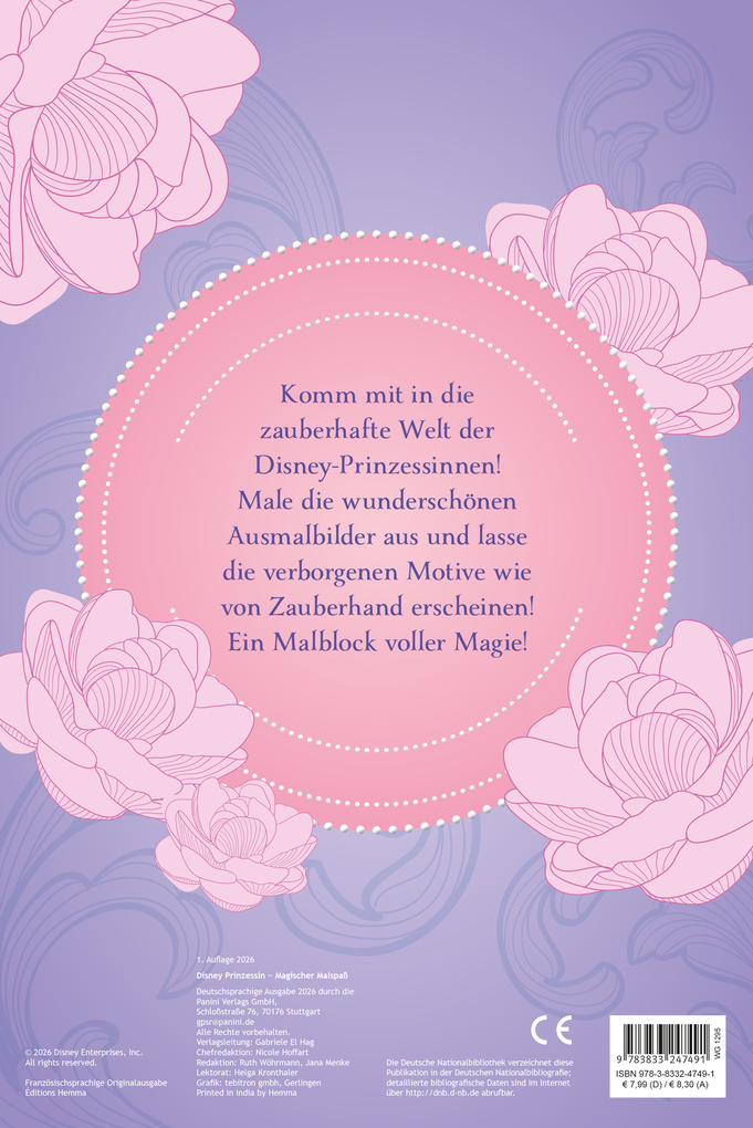 Weitere Ansicht: Disney Prinzessin: Magischer Malspaß - Entdecke verborgene Motive! | Disney, Panini