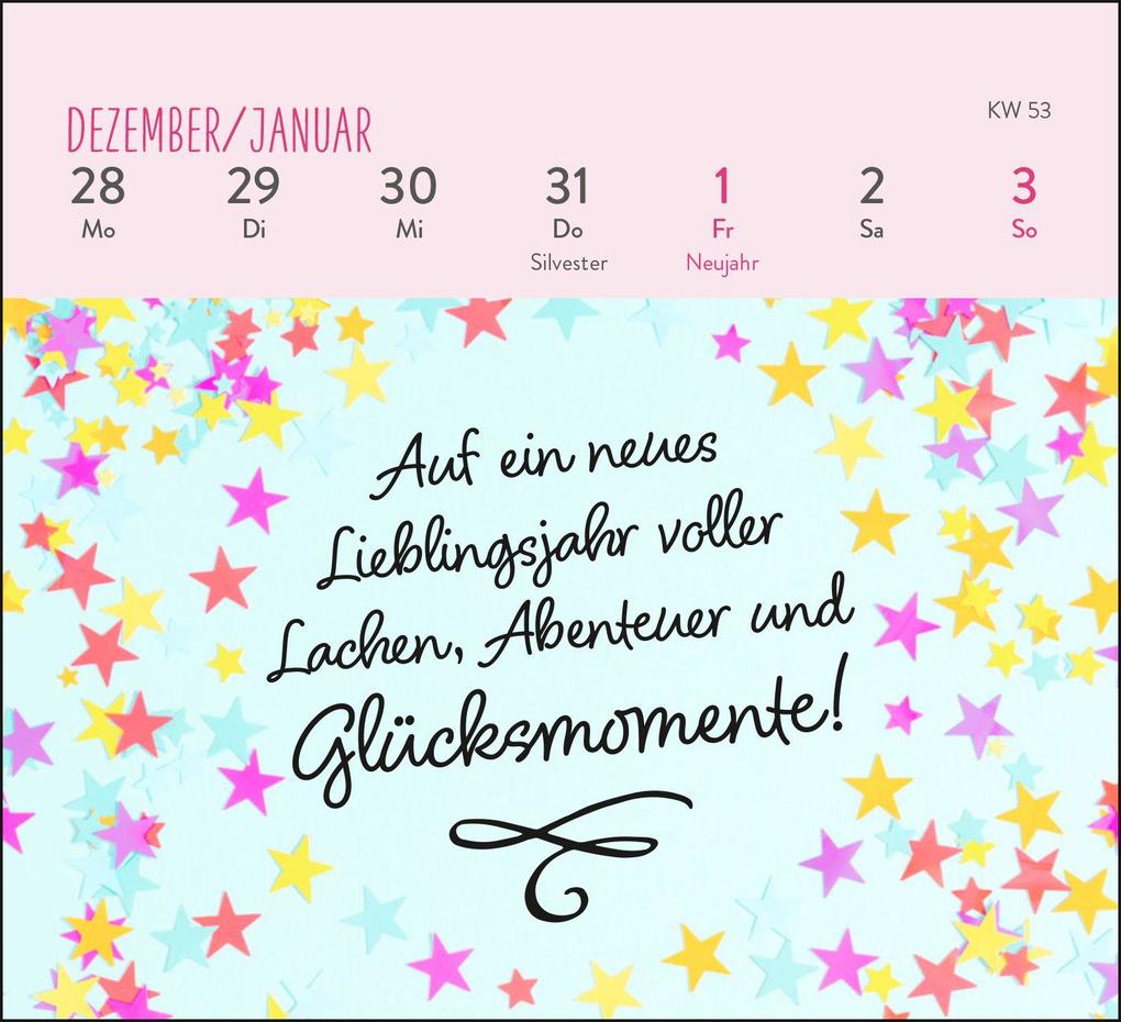 Weitere Ansicht: Mini-Wochenkalender 2027: Ein kleines Lächeln für jeden Tag | Ella Rosenbusch