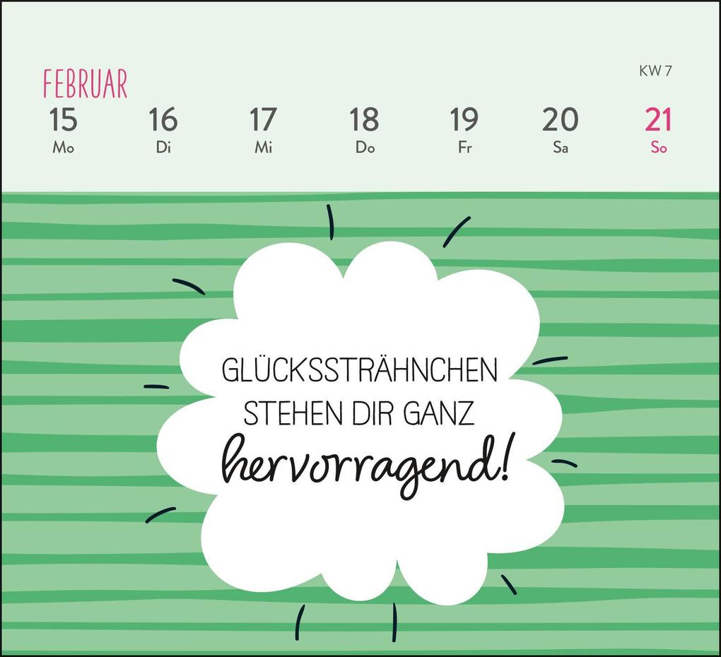 Weitere Ansicht: Mini-Wochenkalender 2027: Ein kleines Lächeln für jeden Tag | Ella Rosenbusch