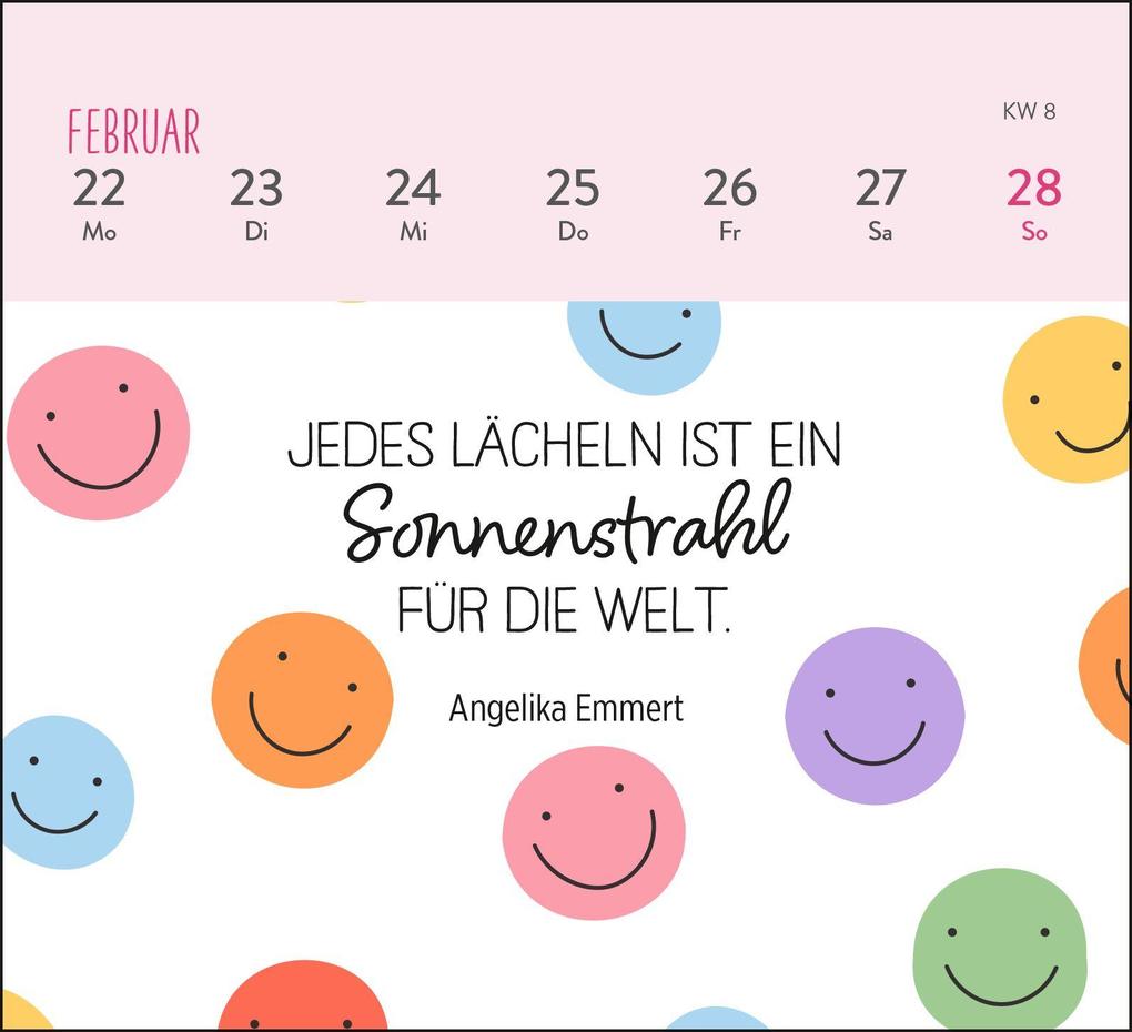 Weitere Ansicht: Mini-Wochenkalender 2027: Ein kleines Lächeln für jeden Tag | Ella Rosenbusch