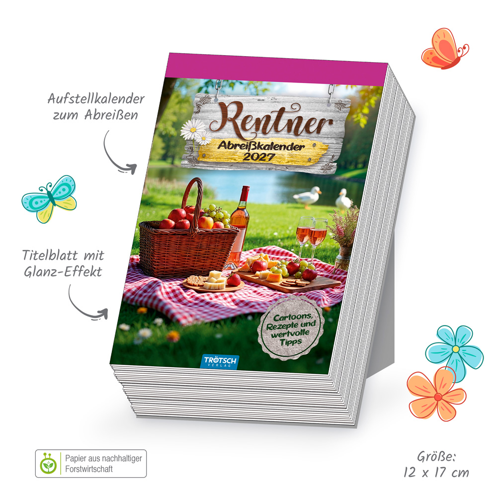 Weitere Ansicht: TRÖTSCH - Abreißkalender Rentner 2027