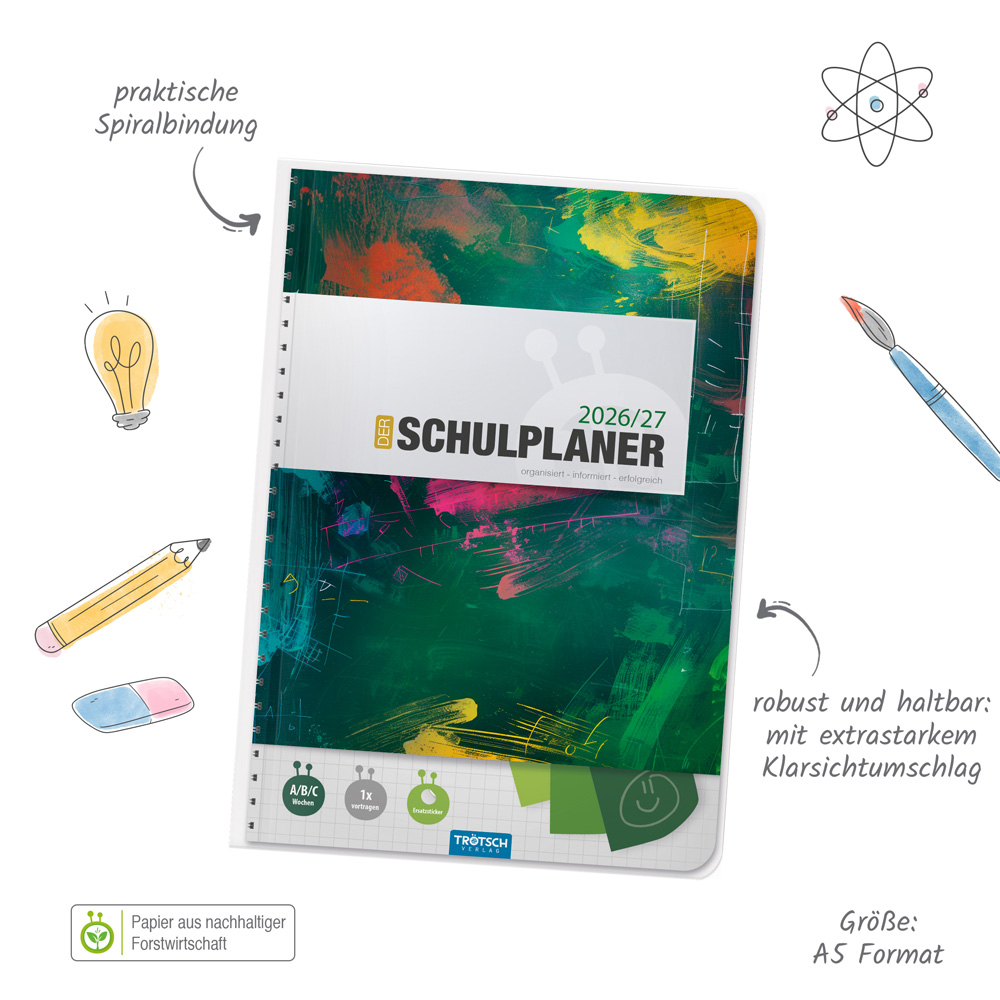 Weitere Ansicht: TRÖTSCH - Schulplaner Grün 26/27