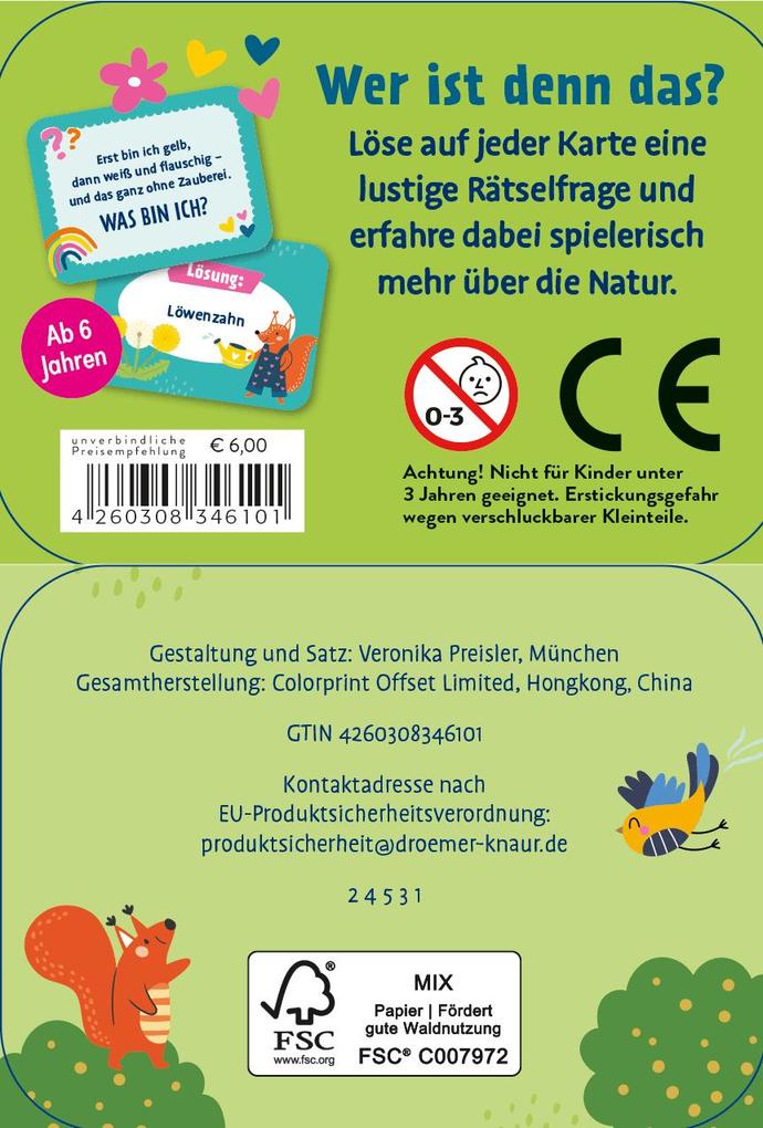 Weitere Ansicht: 25 lustige Naturrätsel für Kinder | Susanne Lieb