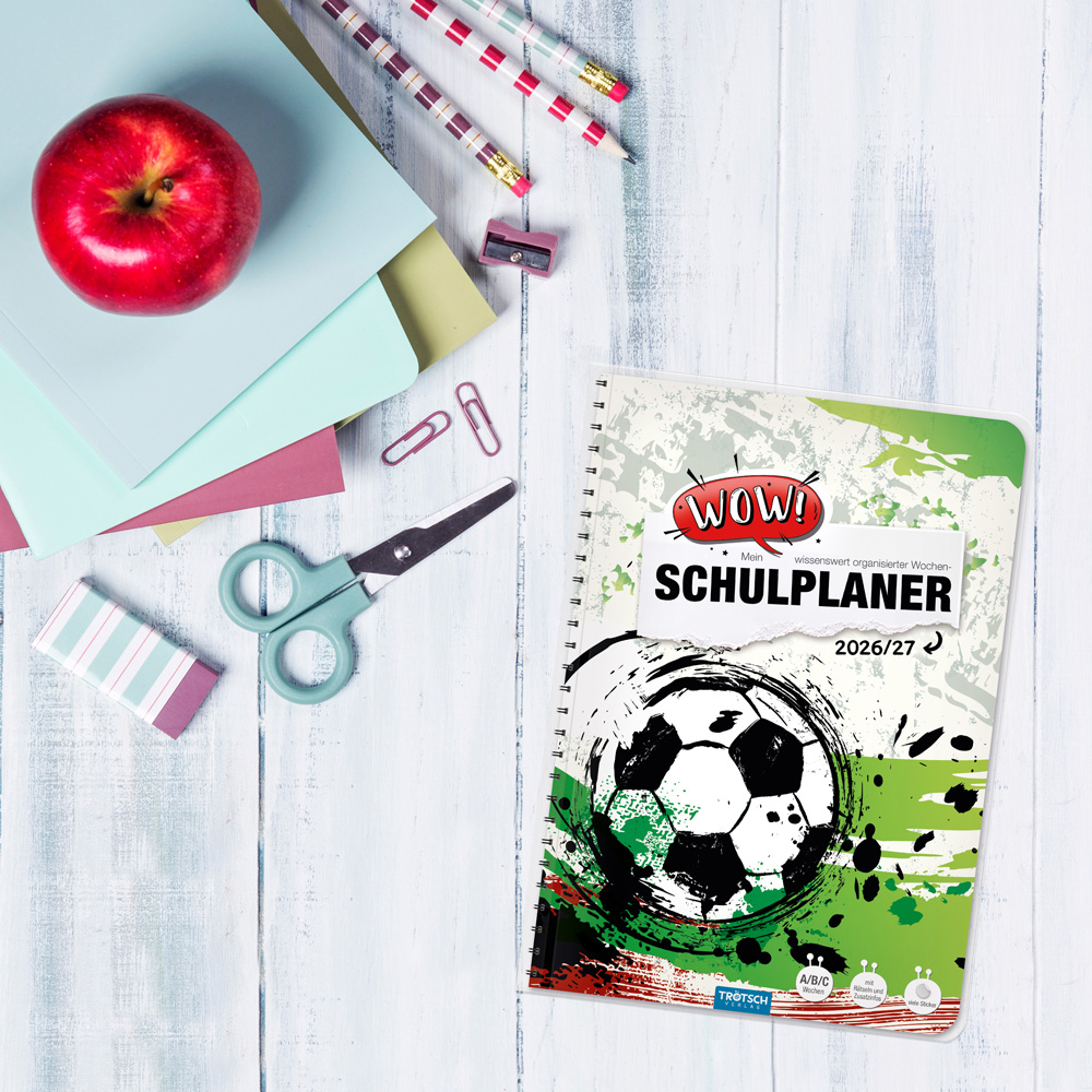 Weitere Ansicht: TRÖTSCH - Schulplaner WOW Fußball 26/27