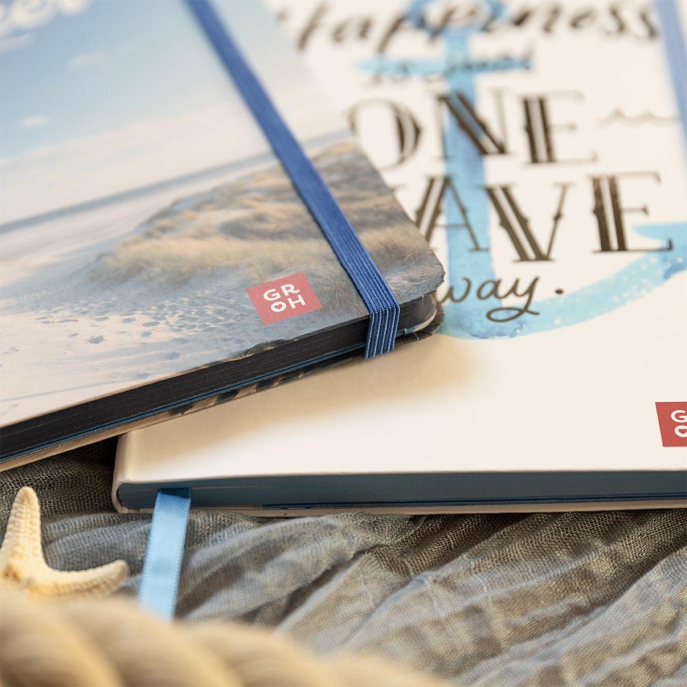 Weitere Ansicht: Notizbuch Happiness is just one wave away