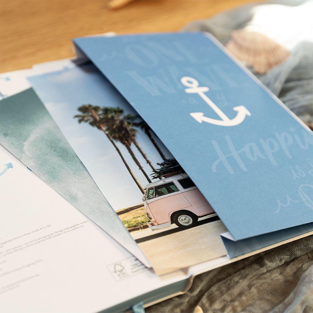 Weitere Ansicht: Notizbuch Happiness is just one wave away