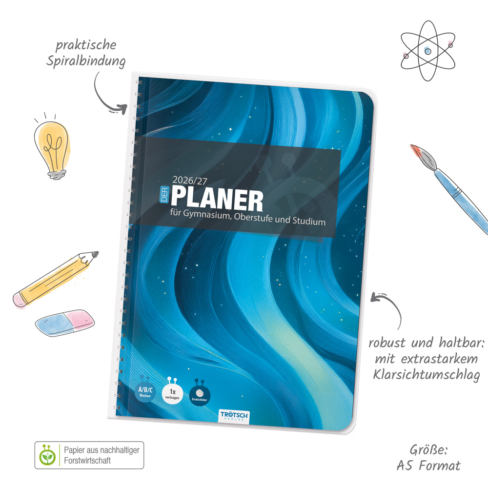 Weitere Ansicht: TRÖTSCH - Gymnasialplaner Blue 26/27