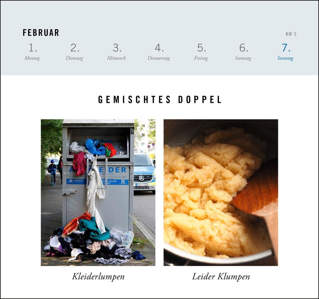 Weitere Ansicht: Postkartenkalender 2027: Gemischtes Doppel | Süddeutsche Zeitung