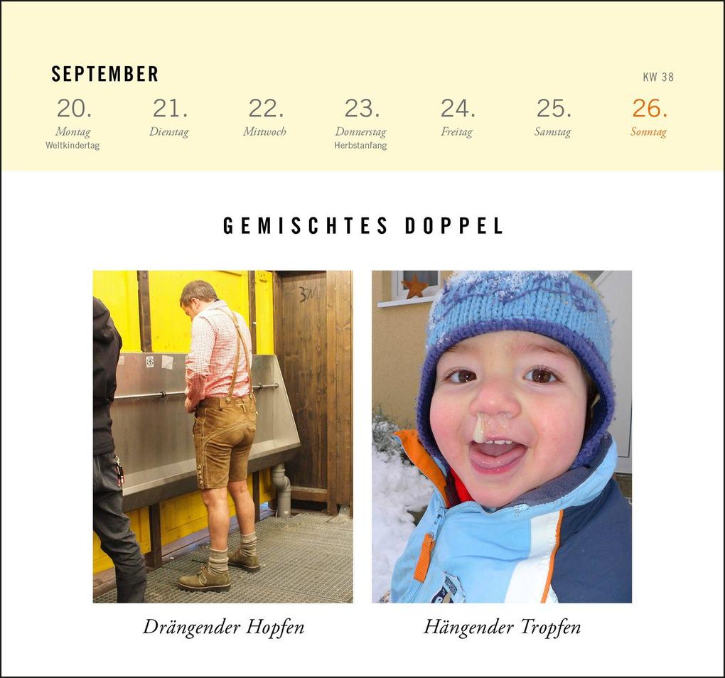 Weitere Ansicht: Postkartenkalender 2027: Gemischtes Doppel | Süddeutsche Zeitung