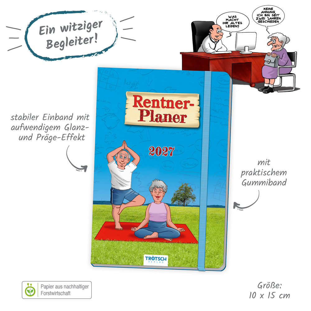 Weitere Ansicht: TRÖTSCH - Buchkalender Rentnerplaner 2027