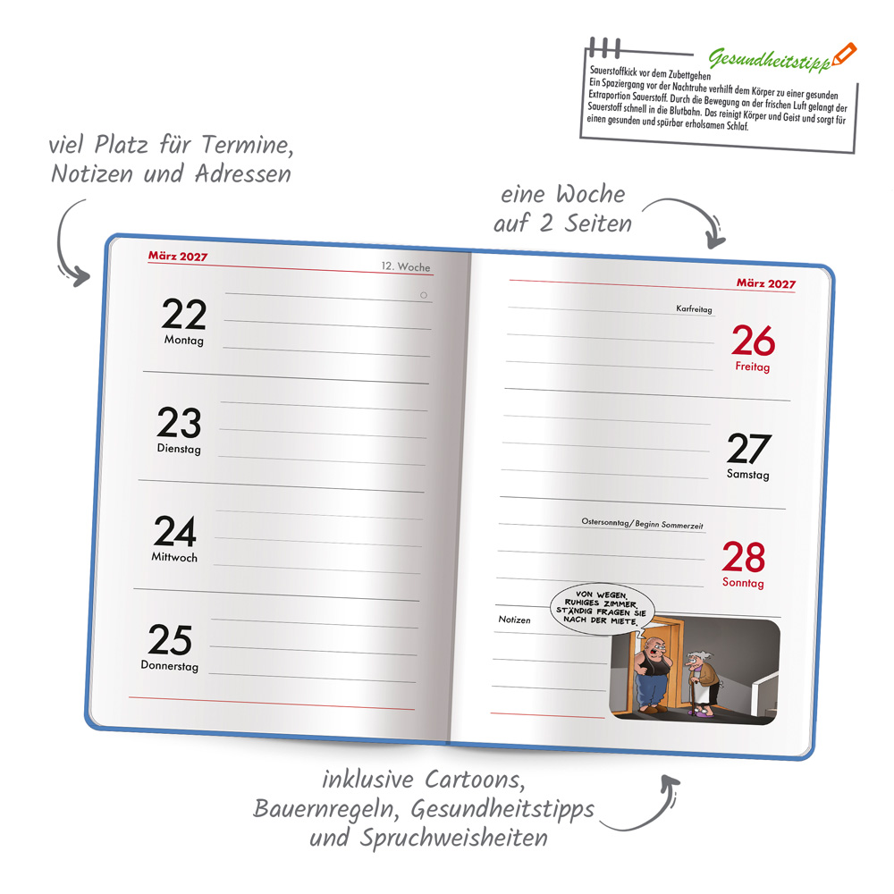 Weitere Ansicht: TRÖTSCH - Buchkalender Rentnerplaner 2027