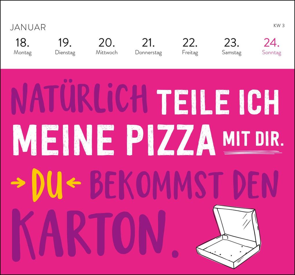 Weitere Ansicht: Postkartenkalender 2027: Falls mich jemand sucht: Ich bin im Eimer