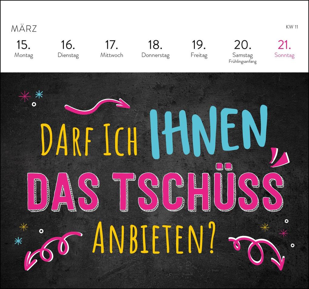 Weitere Ansicht: Postkartenkalender 2027: Falls mich jemand sucht: Ich bin im Eimer