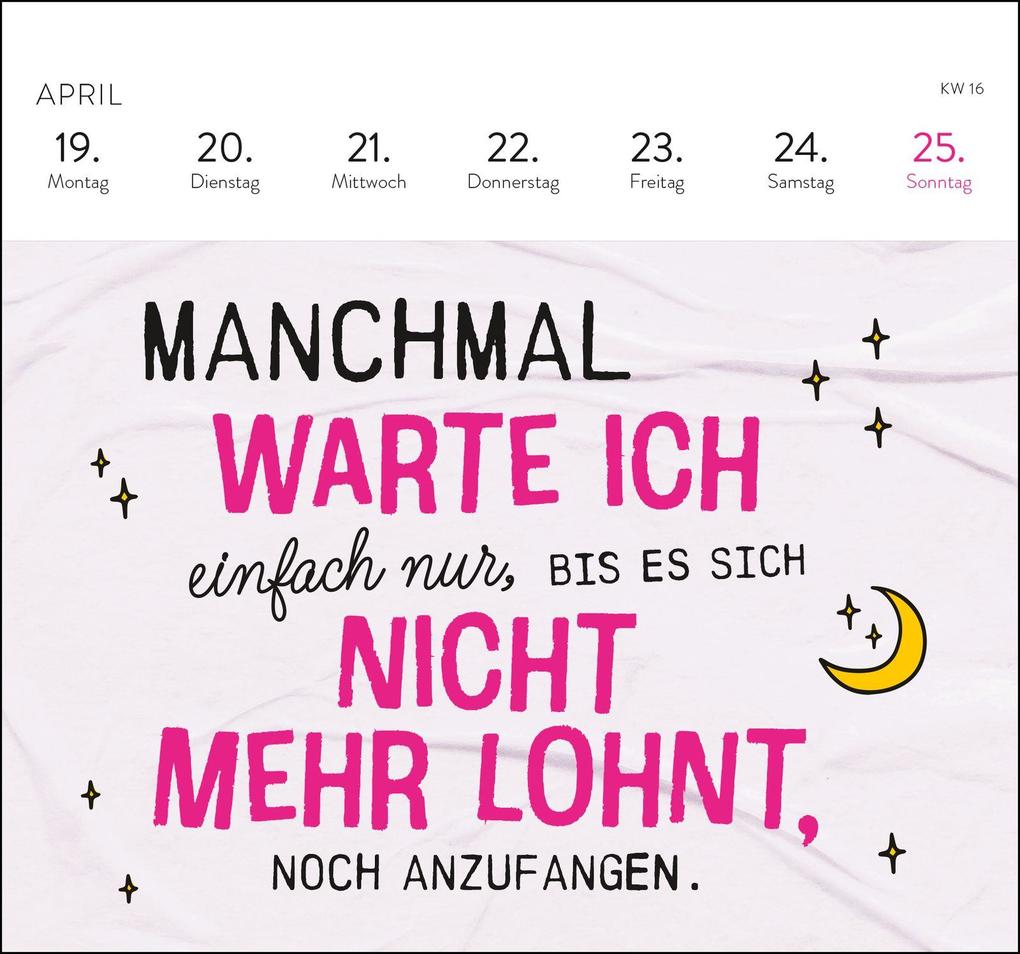 Weitere Ansicht: Postkartenkalender 2027: Falls mich jemand sucht: Ich bin im Eimer