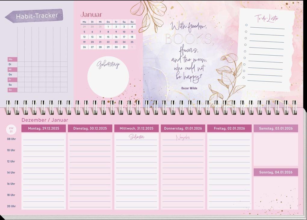 Weitere Ansicht: Tischkalender 2027 quer: I believe in Book Love